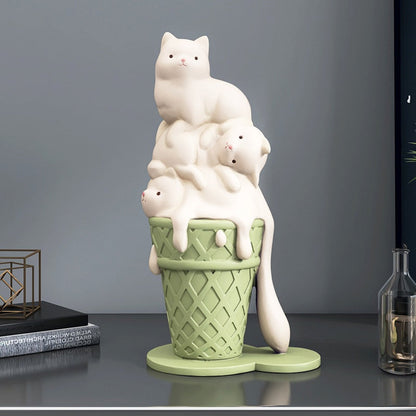 Ice Cream Cat Decor