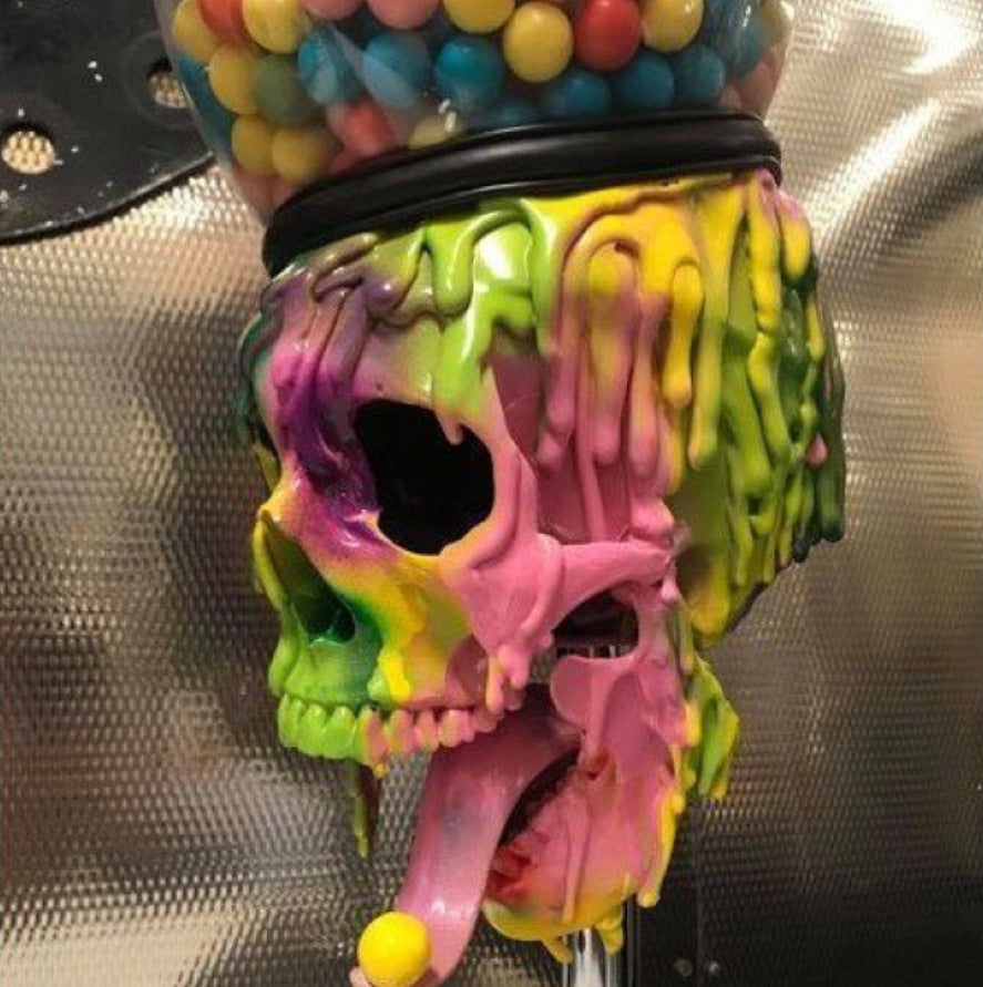 Skull Bubble Gum Machine Halloween Table Ornaments