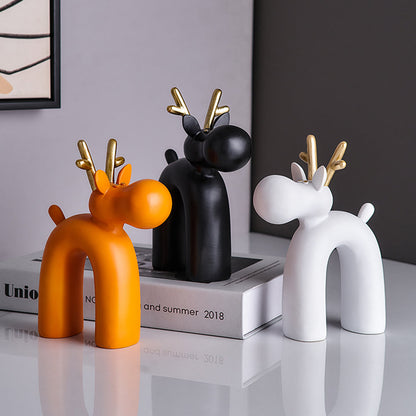 Abstract Elk & Cat Ornaments