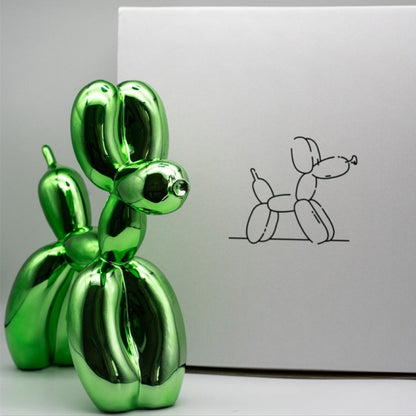 Ceramic Balloon Dog Abstract Ornament