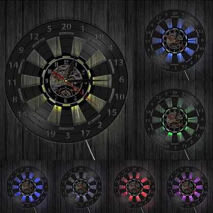 GlowDart - Stylish vinyl wall clock