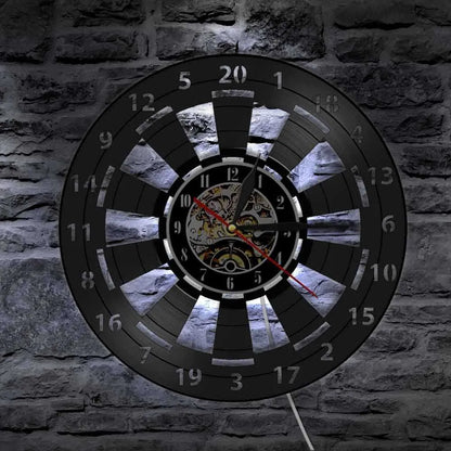 GlowDart - Stylish vinyl wall clock