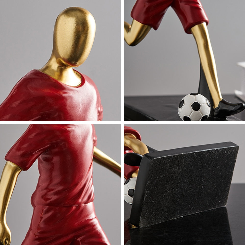 Abstract Football Player Figurine