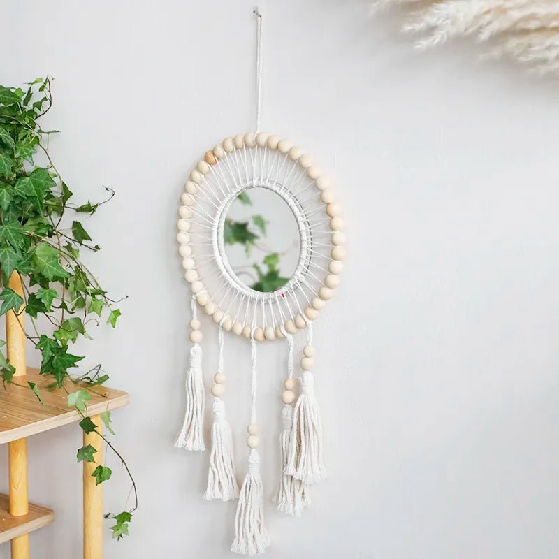 Decorative Boho Style Macrame Wall Mirror