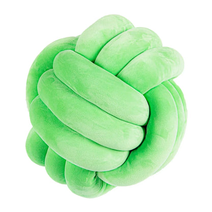 Decorative Knotted Suede Effect Ball Soft Cushion