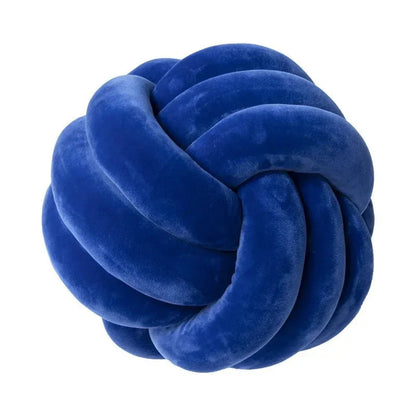 Decorative Knotted Suede Effect Ball Soft Cushion