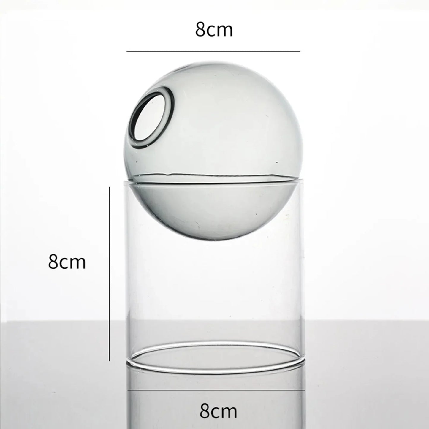 Decorative Round Modern Glass Vase