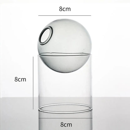 Decorative Round Modern Glass Vase