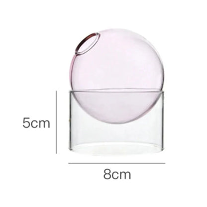 Decorative Round Modern Glass Vase