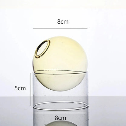 Decorative Round Modern Glass Vase