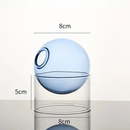 Decorative Round Modern Glass Vase