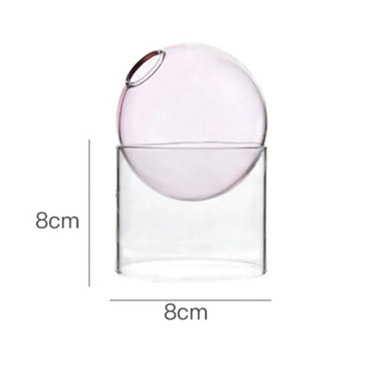 Decorative Round Modern Glass Vase