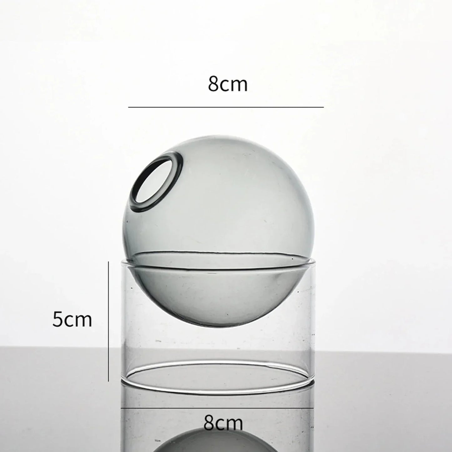 Decorative Round Modern Glass Vase