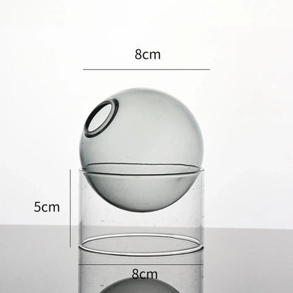 Decorative Round Modern Glass Vase