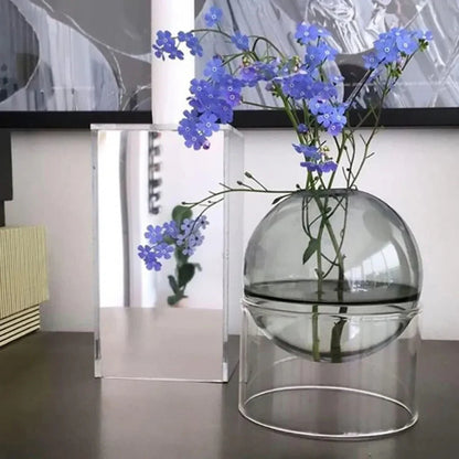 Decorative Round Modern Glass Vase