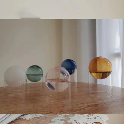 Decorative Round Modern Glass Vase