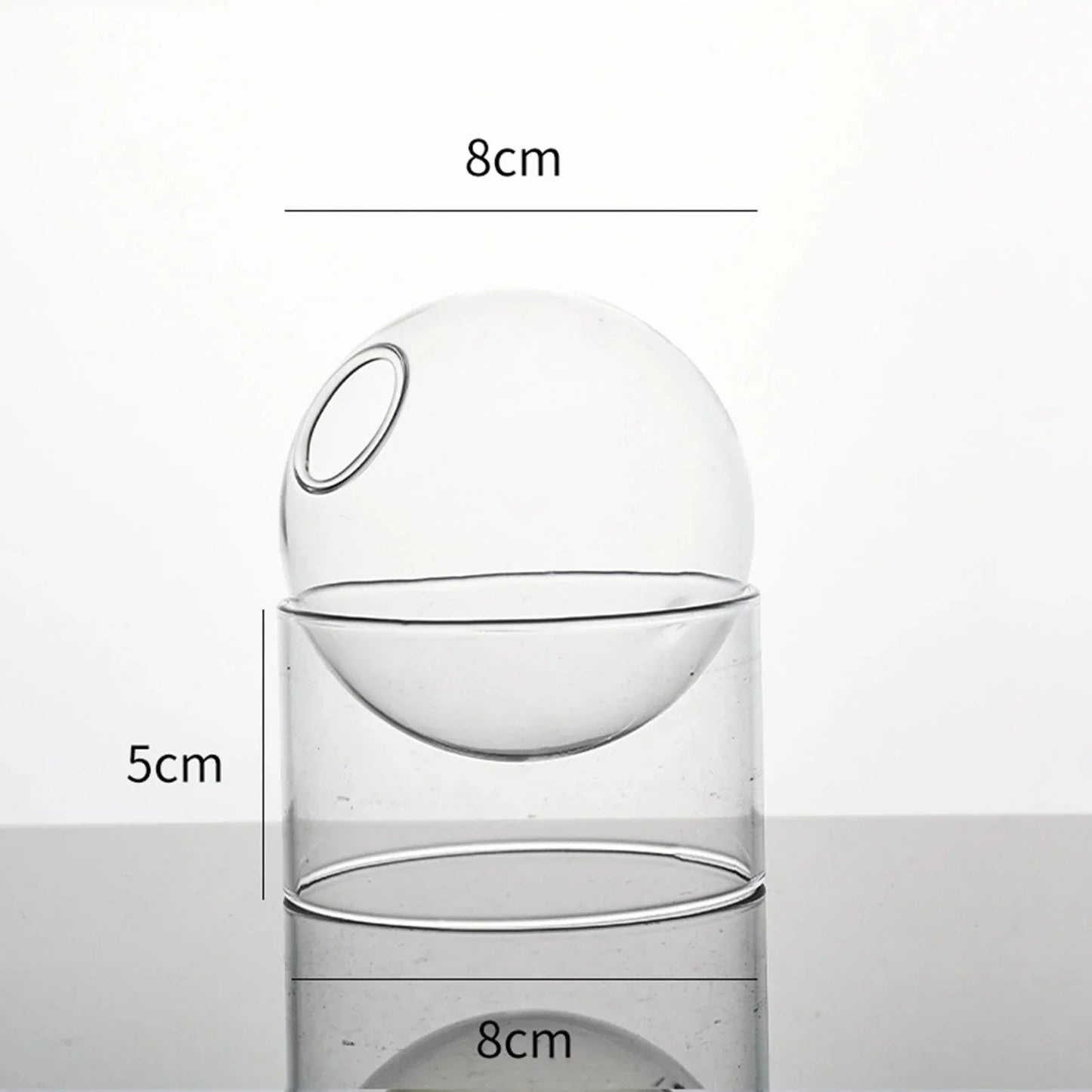 Decorative Round Modern Glass Vase