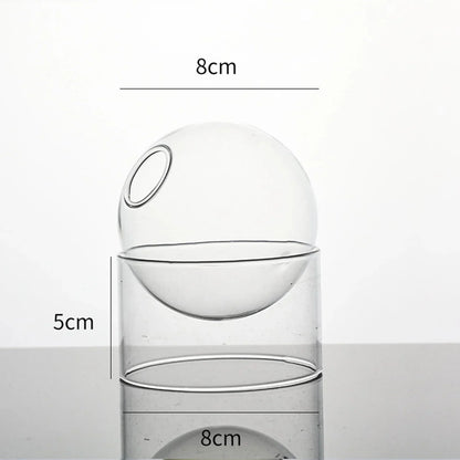 Decorative Round Modern Glass Vase