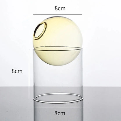 Decorative Round Modern Glass Vase