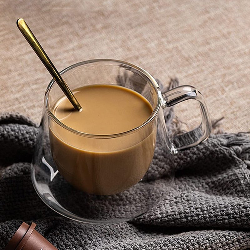 Double-Wall Glass Coffee Mug