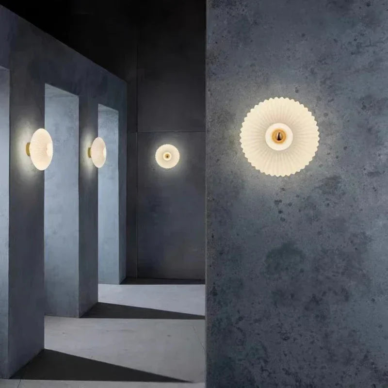 NimbusFlux - Wall lamps glass Ripple Lights