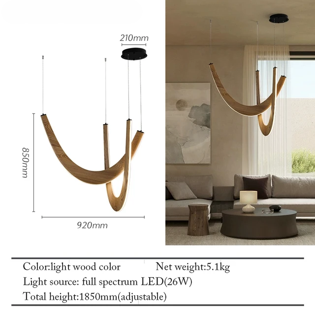 Bonnie Wooden Led Ceiling Lamp