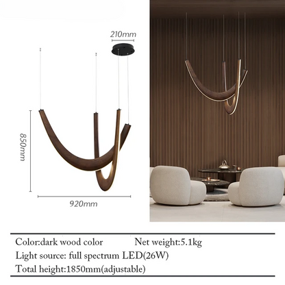 Bonnie Wooden Led Ceiling Lamp