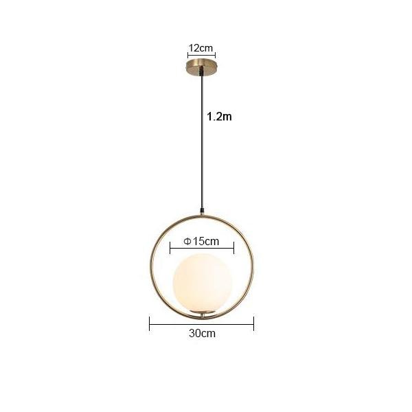 DX Modern Globe Bedroom Restaurant Pendant Light