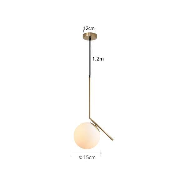 DX Modern Globe Bedroom Restaurant Pendant Light