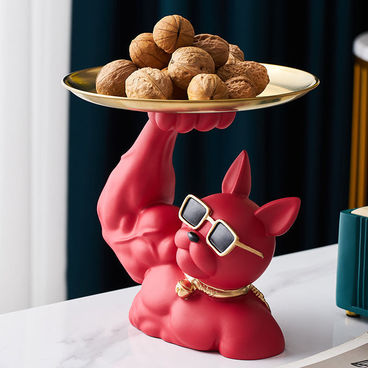 Muscular French Bulldog Candy Tray