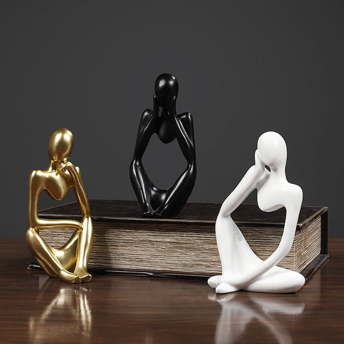 Abstract Thinker Figurines