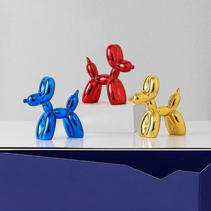 Metallic Balloon Dog Figurine