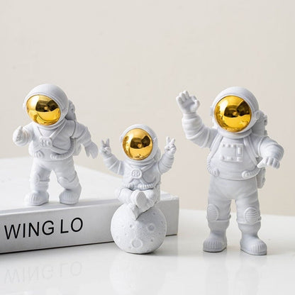 Astronaut on Moon Figurines