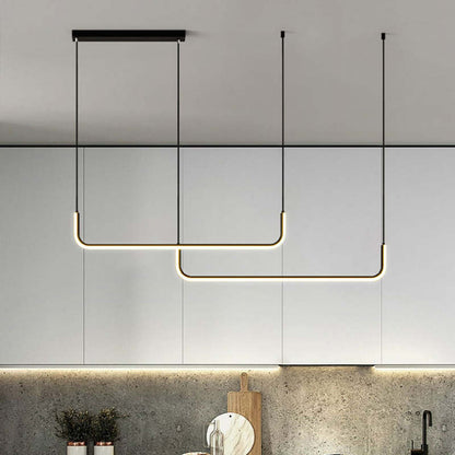 LuxeLight – Elegant Hanging Lamp made of Metal and Silicone