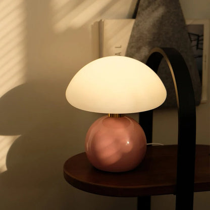 Creamy Glow | Modern Bedside Lamp | table lamp