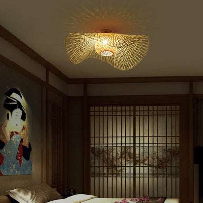 MutoCraft - Japanese style rattan hanging lamp