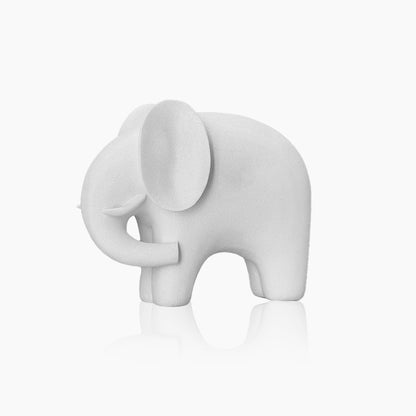 White Nordic Elephant Statue