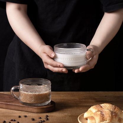 Vintage Texture Glass Mug