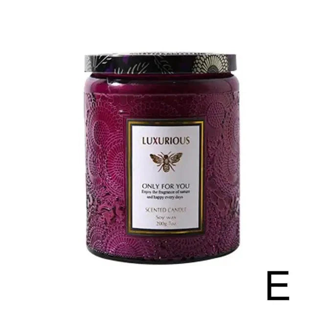 Essential Oil Fragrant Scented Candle Jar