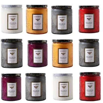 Essential Oil Fragrant Scented Candle Jar