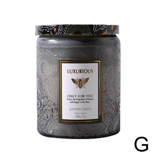 Essential Oil Fragrant Scented Candle Jar