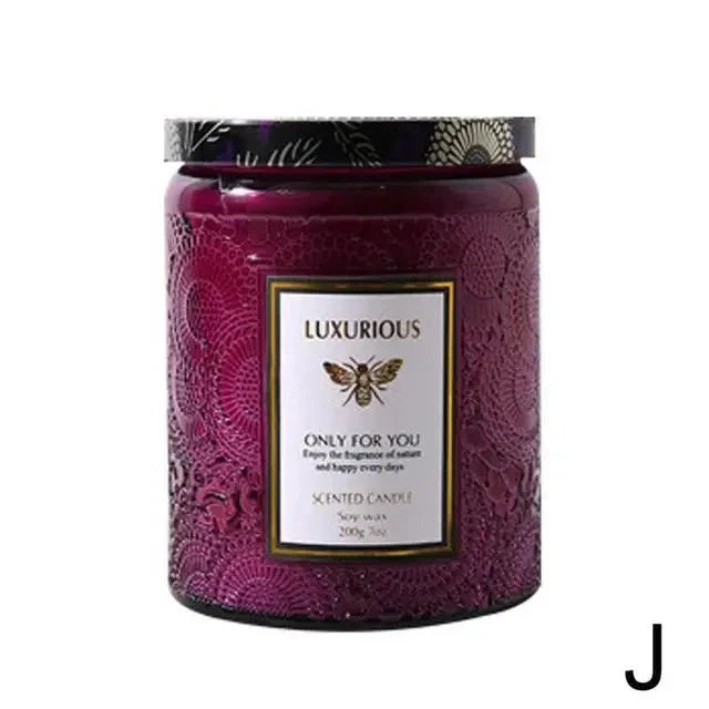 Essential Oil Fragrant Scented Candle Jar