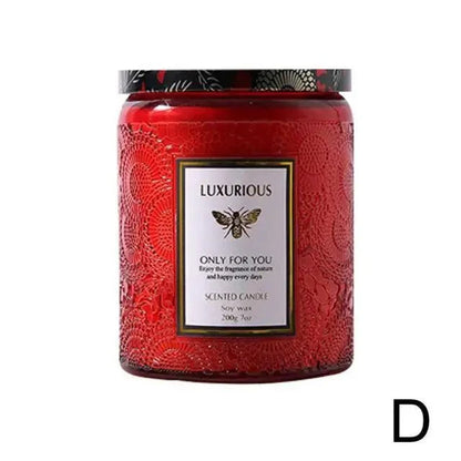 Essential Oil Fragrant Scented Candle Jar