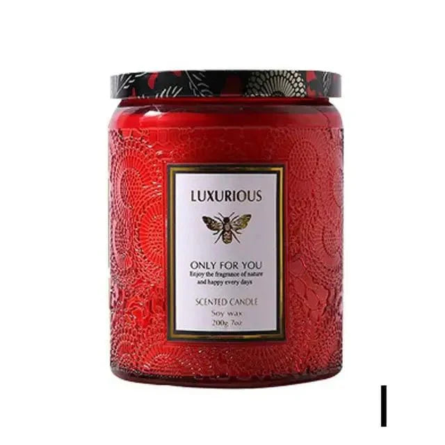 Essential Oil Fragrant Scented Candle Jar