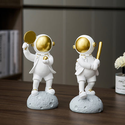 Astronaut Athlete Decor Figurine