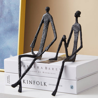 Metal Abstract Figurines