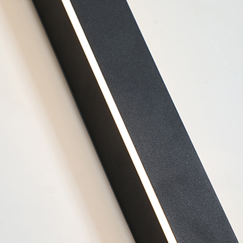 Edge Modern Design LED Wall Lamps Black Metal for Garden and Hallway