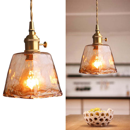 Vintagea - LED Retro Pendant Lamp in Gold Metal