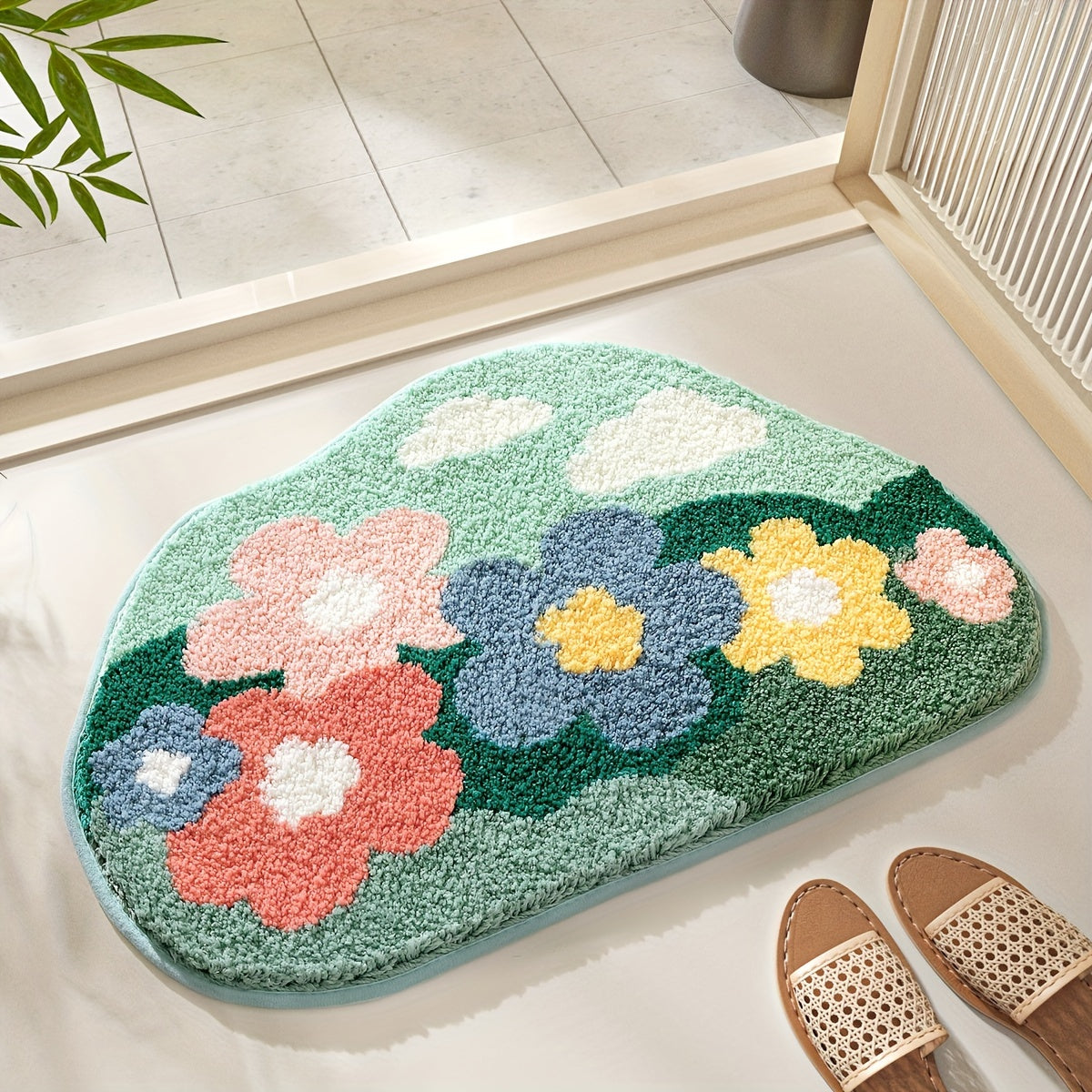 Bath mat - FlorSoft - Extra Absorbent - Floral motif