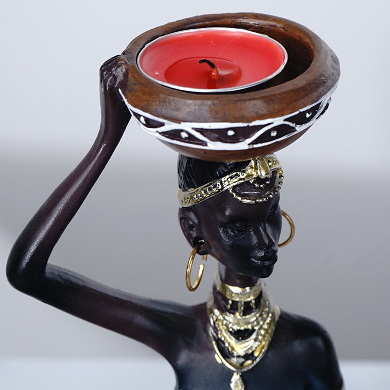 Tribal African Candle Holder